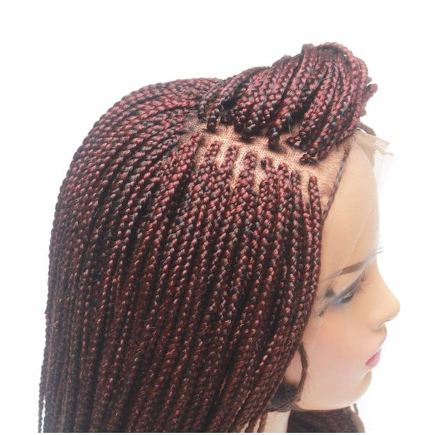 Lace Frontal Braided Wig - Feathers - $155 Box Braids QualityHairByLawlar (10347374028)