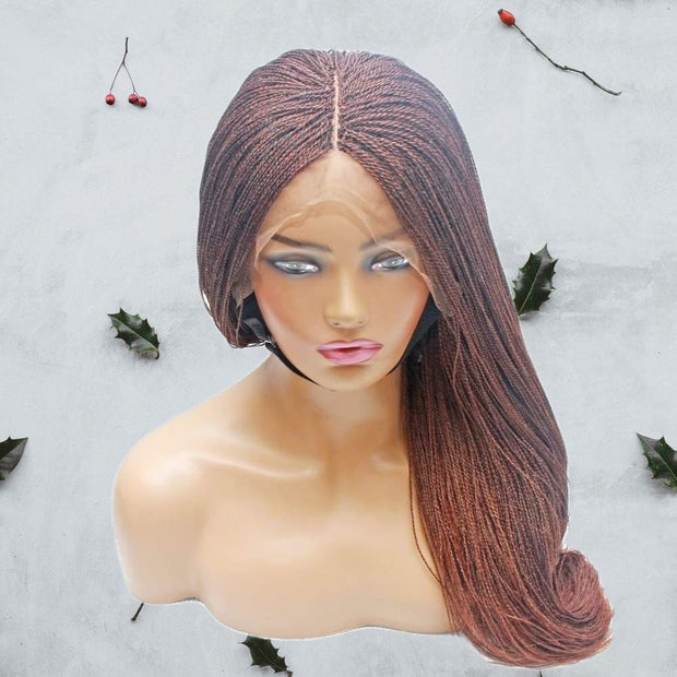 Micro Braids Fully Hand Braided Lace Wig (30/35) - Medium - 56cm $220 Micro Twists QualityHairByLawlar (8293549446)