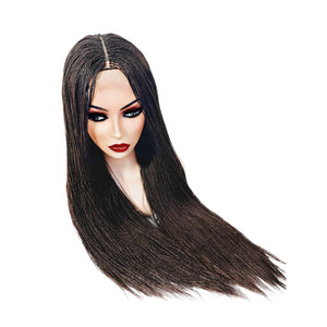 Micro Twist Fully Hand Braided Lace Closure Wig (Dark Brown) - Medium - 56cm $175 Micro Twists QualityHairByLawlar (9531101806901)