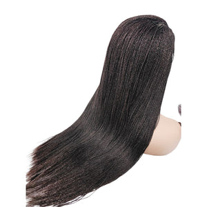 Micro Twist Fully Hand Braided Lace Closure Wig (Dark Brown) - Medium - 56cm $175 Micro Twists QualityHairByLawlar (9531101806901)