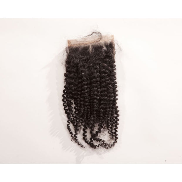 Mongolian Kinky Curls Virgin Hair Lace Closure - 12 $65.00 Lace Closure / Frontal QualityHairByLawlar (6281299974)