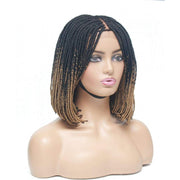 Ombre Bob Box Braids Fully Hand Braided Lace Wig - Medium - 56cm $160 Box Braids QualityHairByLawlar (4980037058646)