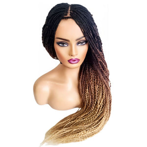 Passion Twist 3 Tone Fully Hand Braided Wig - Medium - 56cm $200 Box Braids QualityHairByLawlar (8955672133941)