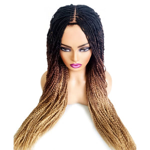 Passion Twist 3 Tone Fully Hand Braided Wig - Medium - 56cm $200 Box Braids QualityHairByLawlar (8955672133941)