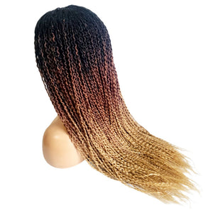 Passion Twist 3 Tone Fully Hand Braided Wig - Medium - 56cm $200 Box Braids QualityHairByLawlar (8955672133941)