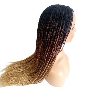 Passion Twist 3 Tone Fully Hand Braided Wig - Medium - 56cm $200 Box Braids QualityHairByLawlar (8955672133941)