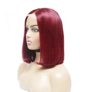 Pre-Made Burgundy Silky Straight Human Hair Lace Wig - Medium - 56cm $210 Lace Front Wig QualityHairByLawlar (6542379024470)
