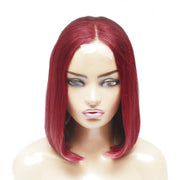 Pre-Made Burgundy Silky Straight Human Hair Lace Wig - Medium - 56cm $210 Lace Front Wig QualityHairByLawlar (6542379024470)