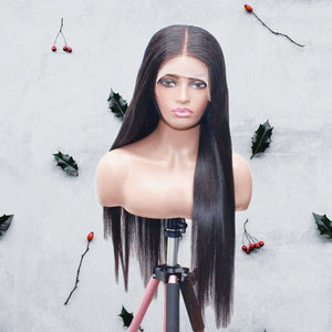 Raw Hair- Indonesian Silky Straight Human Hair Lace Front Wig- 22 - Medium - 56cm $650 Lace Front Wig QualityHairByLawlar (1923449225302)