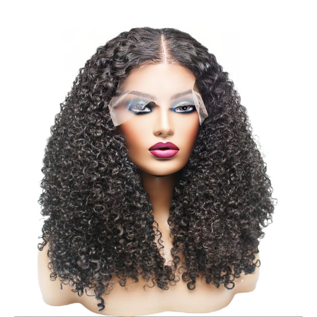 Raw Hair - Vietnamese Kinky Curly Lace Front Wig- 18" (8099673145653)