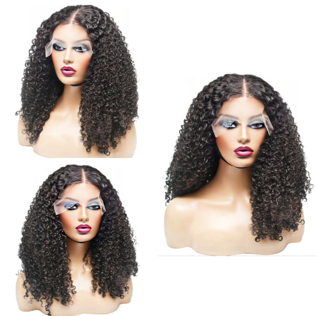 Raw Hair - Vietnamese Kinky Curly Lace Front Wig- 18" (8099673145653)