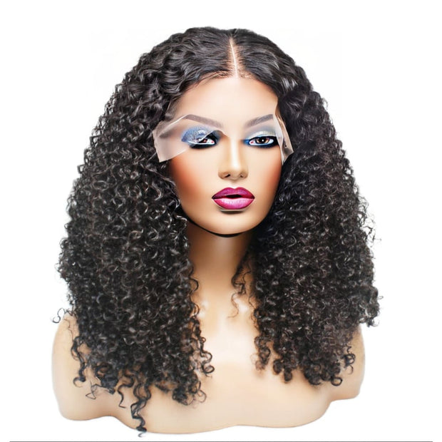 Raw Hair - Vietnamese Kinky Curly Lace Front Wig- 18" (8099673145653)