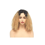 Russian Blonde Ombre Curly Human Hair Lace Closure Wig - Medium- 56cm $280.00 Lace Front Wig QualityHairByLawlar (4441660981334)