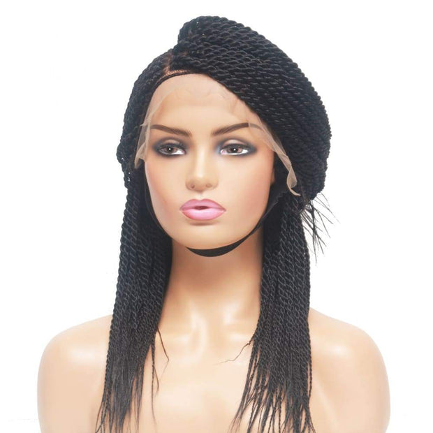 Senegalese Twist Fully Hand Braided Lace Wig- #1 - Medium- 56cm $160 Senegalese Twists QualityHairByLawlar (10347685196)