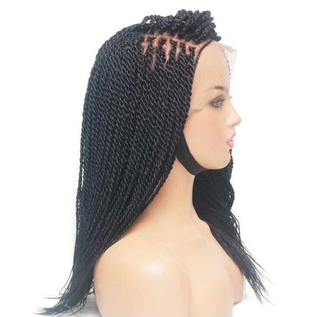 Senegalese Twist Fully Hand Braided Lace Wig- #1 - Medium- 56cm $160 Senegalese Twists QualityHairByLawlar (10347685196)