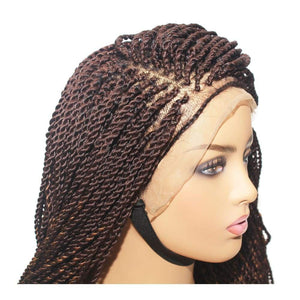 Senegalese Twist Fully Hand Braided Ombre Lace Wig (33/30) - $175 Senegalese Twists QualityHairByLawlar (217114050572)