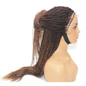 Senegalese Twist Fully Hand Braided Ombre Lace Wig (33/30) - $175 Senegalese Twists QualityHairByLawlar (217114050572)