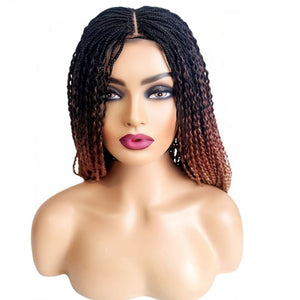 SpringTwist 3 Tone Fully Hand Braided Wig - Medium - 56cm $200 Box Braids QualityHairByLawlar