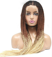2 Tone Ombre Lace Frontal Knotless Box Braided Wig - Medium- 56cm $200 Knotless Braids QualityHairByLawlar (6776635064406)