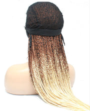 2 Tone Ombre Lace Frontal Knotless Box Braided Wig - Medium- 56cm $200 Knotless Braids QualityHairByLawlar (6776635064406)