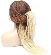 2 Tone Ombre Lace Frontal Knotless Box Braided Wig - Medium- 56cm $200 Knotless Braids QualityHairByLawlar (6776635064406)