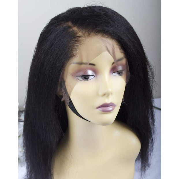 360 Lace Frontal Mongolian Kinky Straight Human Hair Wig - $510 Custom Human Hair Wig QualityHairByLawlar (10716837900)
