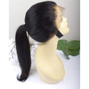 360 Lace Frontal Brazilian Straight Human Hair Wig - Medium - 56cm $480.00 Custom Human Hair Wig QualityHairByLawlar (10717273548)