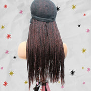 Balayage Wine & Black Cornrow Kim K Mid Part Lace Closure Braided Wig - Medium - 56cm $190 Ghana Weave QualityHairByLawlar (6693572313174)