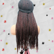 Balayage Wine & Black Cornrow Kim K Mid Part Lace Closure Braided Wig - Medium - 56cm $190 Ghana Weave QualityHairByLawlar (6693572313174)