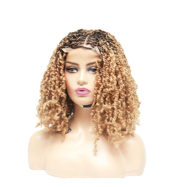 Copy of Passion Twist Glueless Lace Closure Braided Wig (6816408043606)