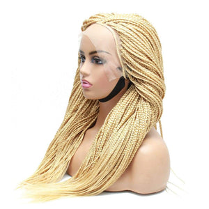 Box Braids Fully Hand Braided Lace Wig- Blonde #613 - Medium - 56cm $200 Box Braids QualityHairByLawlar (4951805231190)