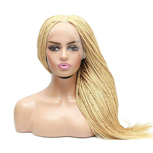Box Braids Fully Hand Braided Lace Wig- Blonde #613 - Medium - 56cm $200 Box Braids QualityHairByLawlar (4951805231190)