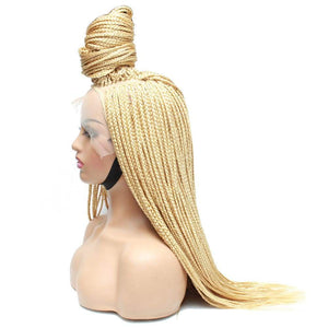 Box Braids Fully Hand Braided Lace Wig- Blonde #613 - Medium - 56cm $200 Box Braids QualityHairByLawlar (4951805231190)