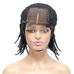 Box Braids Fully Hand Braided Lace Wig- Bob Style (#1) - Medium - 56cm $160 Box Braids QualityHairByLawlar (4943401648214)