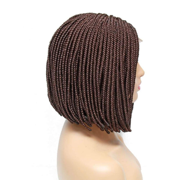 Box Braids Fully Hand Braided Lace Wig- Bob Style (#33) - Medium - 56cm $160 Box Braids QualityHairByLawlar (4943403155542)