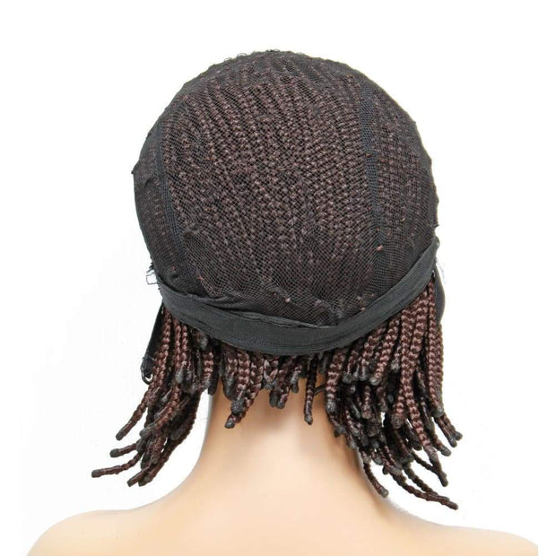 Box Braids Fully Hand Braided Lace Wig- Bob Style (#33) - Medium - 56cm $160 Box Braids QualityHairByLawlar (4943403155542)