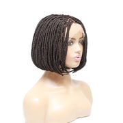 Box Braids Fully Hand Braided Lace Wig- Bob Style (#99J) - Medium - 56cm $190 Box Braids QualityHairByLawlar (6795374231638)