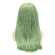 Box Braids Fully Hand Braided Lace Wig- Lime Green - Medium - 56cm $200 Box Braids QualityHairByLawlar (4991166021718)