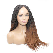 Box Braids Fully Hand Braided Ombre Lace Wig (#1/#30) - $175 Box Braids QualityHairByLawlar (11783657932)