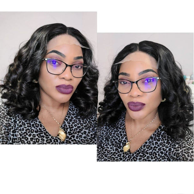 Brazilian Body Wave Human Hair Lace Front Wig- 14" (1386377412694)