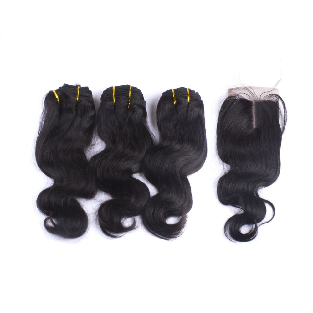 Brazilian Bodywave Human Hair 3pcs Bundle & Lace Closure Deal - 12+12+12+10 closure $185.00 Bundle & Closure Deals QualityHairByLawlar (9245002956)