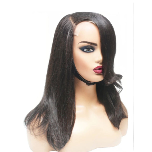 Brazilian Silky Straight Side Sweep Human Hair Lace Front Wig (10") (8123140669749)