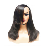 Brazilian Silky Straight Side Sweep Human Hair Lace Front Wig (10") (8123140669749)