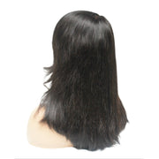 Brazilian Silky Straight Side Sweep Human Hair Lace Front Wig (10") (8123140669749)