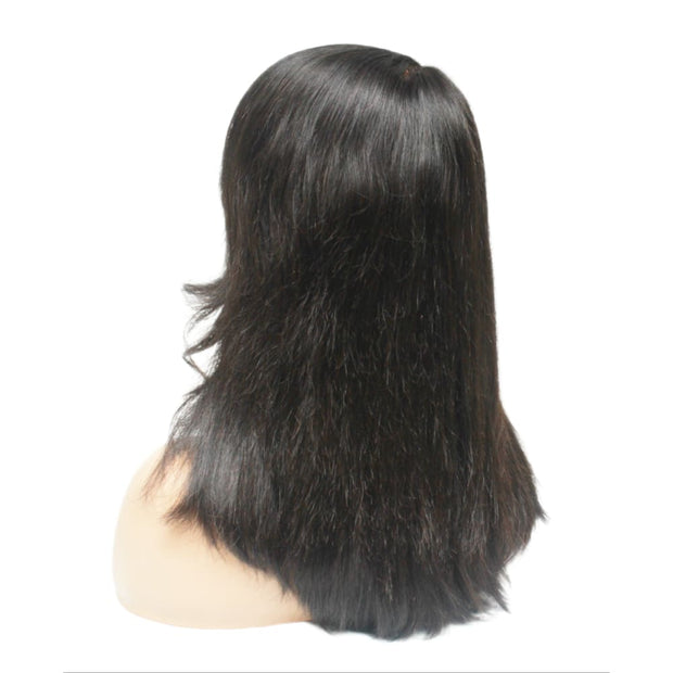 Brazilian Silky Straight Side Sweep Human Hair Lace Front Wig (10") (8123140669749)