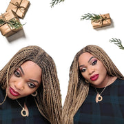Cornrow Kim K Lace Closure Braided Wig - Medium- 56cm $200 Knotless Braids QualityHairByLawlar (6679592468566)
