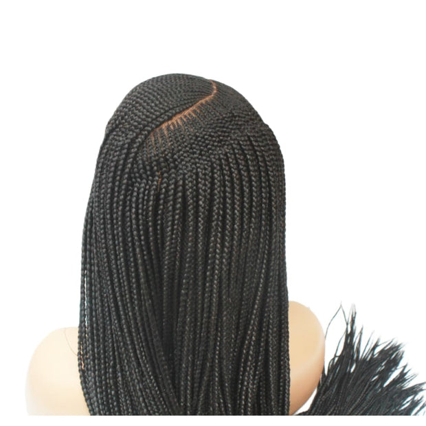 Cornrow Side Part Lace Frontal Braided Wig (6821823348822)