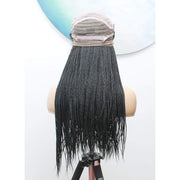 Full Lace Knotless Box Braided Wig- Color 1B - Medium- 56cm $330 Knotless Braids QualityHairByLawlar (6535316799574)