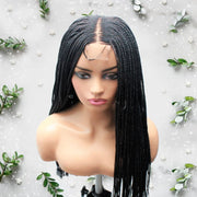 Kim K Lace Closure Mid Part Corn Row Braided Wig - Medium - 56cm $190 Ghana Weave QualityHairByLawlar (6693568282710)