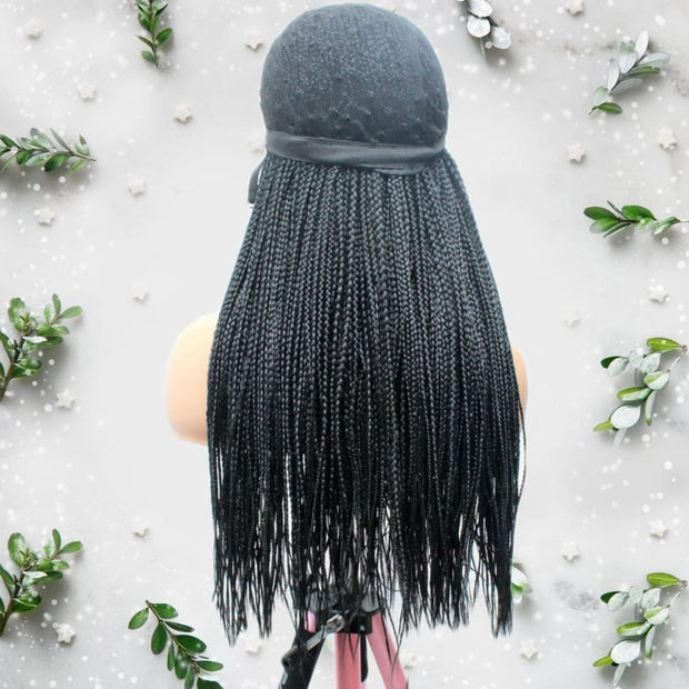 Kim K Lace Closure Mid Part Corn Row Braided Wig - Medium - 56cm $190 Ghana Weave QualityHairByLawlar (6693568282710)